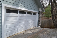 Garage with driveway pavers